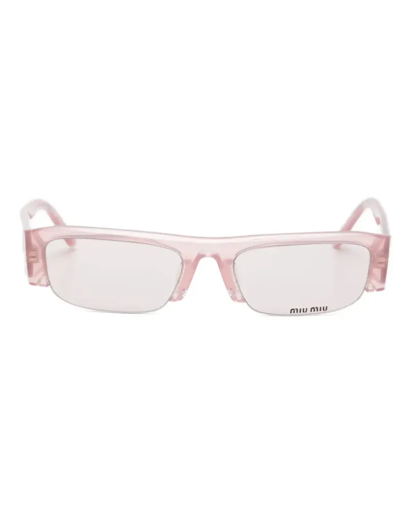 Miu Miu Sonnenbrille mit eckigem Gestell - Rosa Rosa
