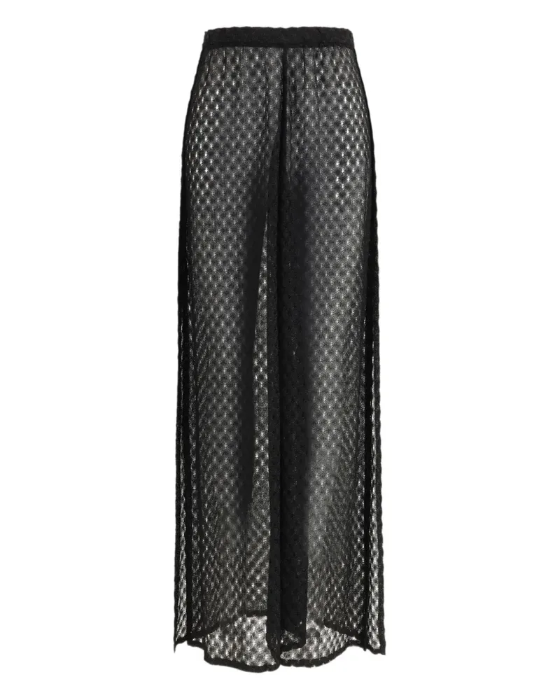 Missoni geometric-patterned trousers - Schwarz Schwarz