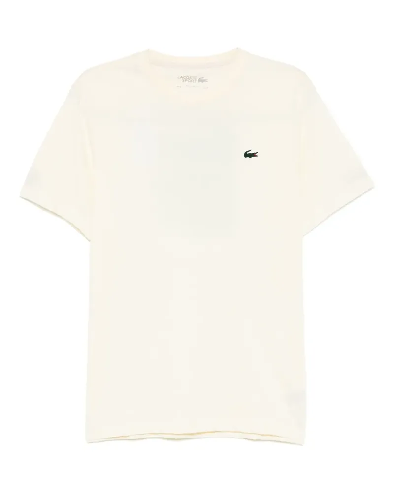 Lacoste T-Shirt mit Logo-Patch - Nude Nude