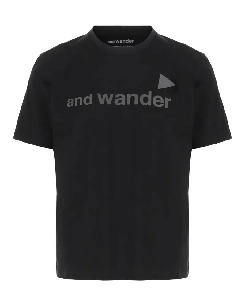 and wander short-sleeve T-shirt - Schwarz Schwarz