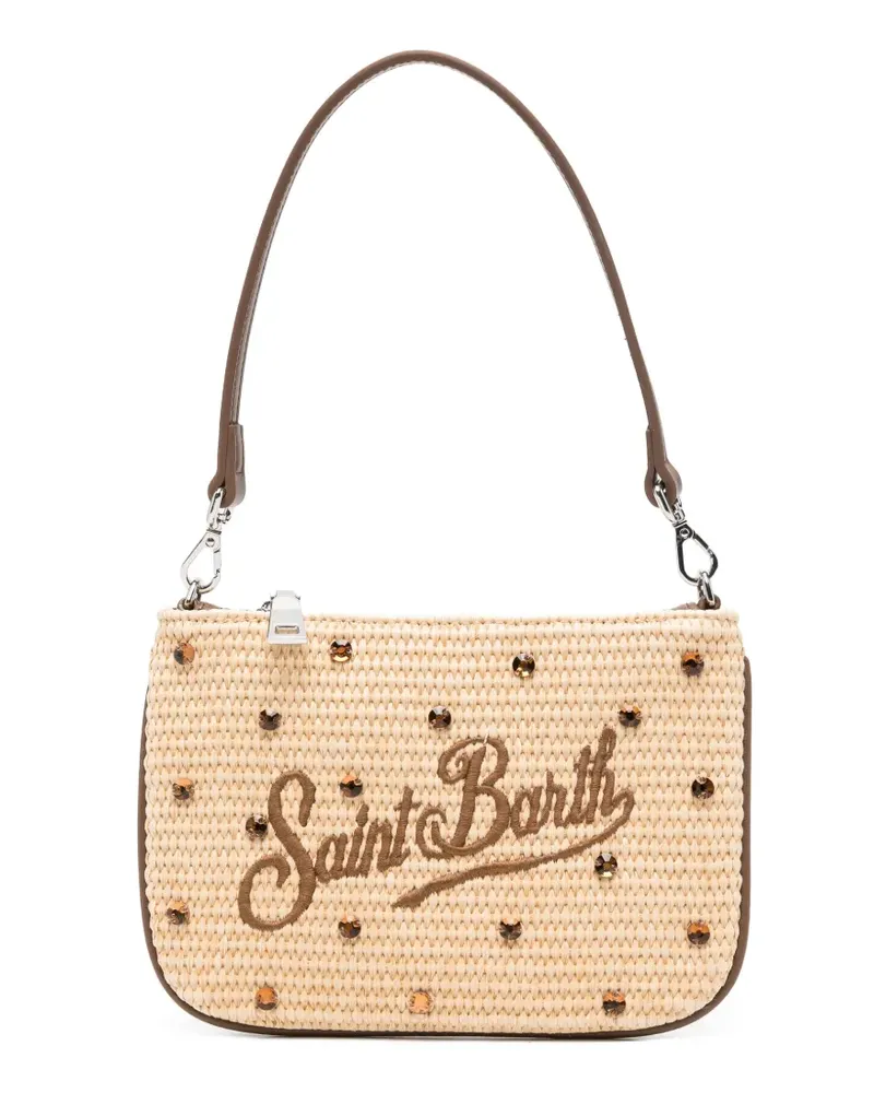 MC2 Saint Barth Mini Parisienne Tote Bag mit Kristallen - Nude Nude
