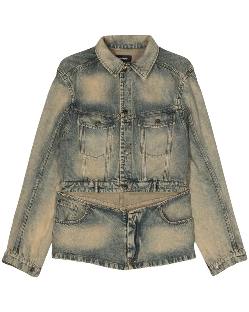 Egonlab Jeansjacke mit Cut-Outs - Blau Blau