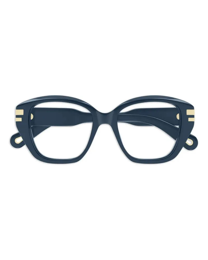Chloé Brille mit Oversized-Gestell - Blau Blau