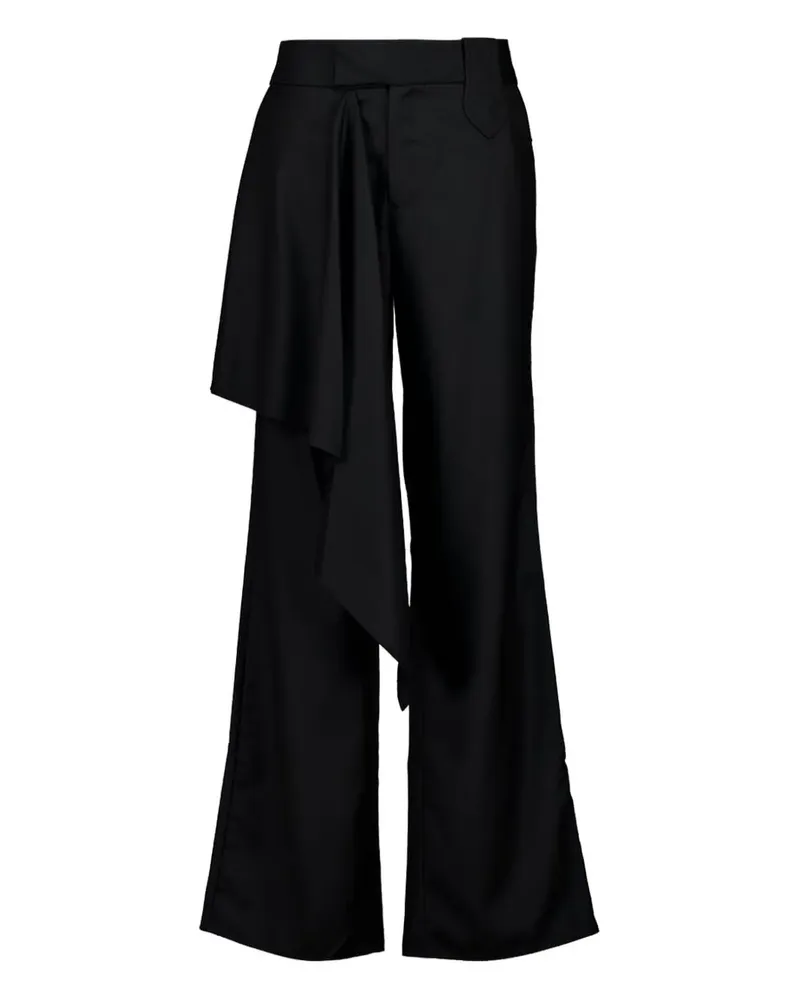 Johanna Ortiz Outlaw Hose mit Drapierung - Schwarz Schwarz