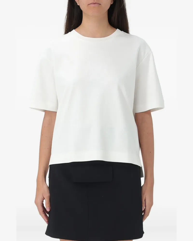 Max Mara Klassisches T-Shirt - Weiß Weiß