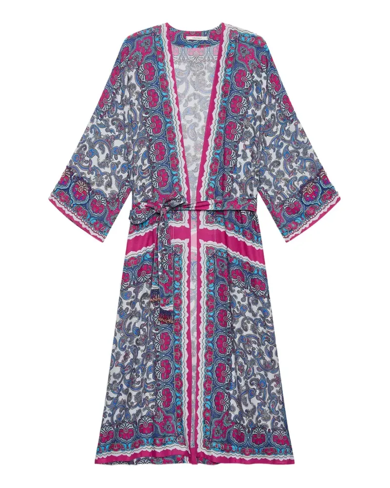 Maliparmi Cape mit Paisley-Stickerei - Weiß Weiß