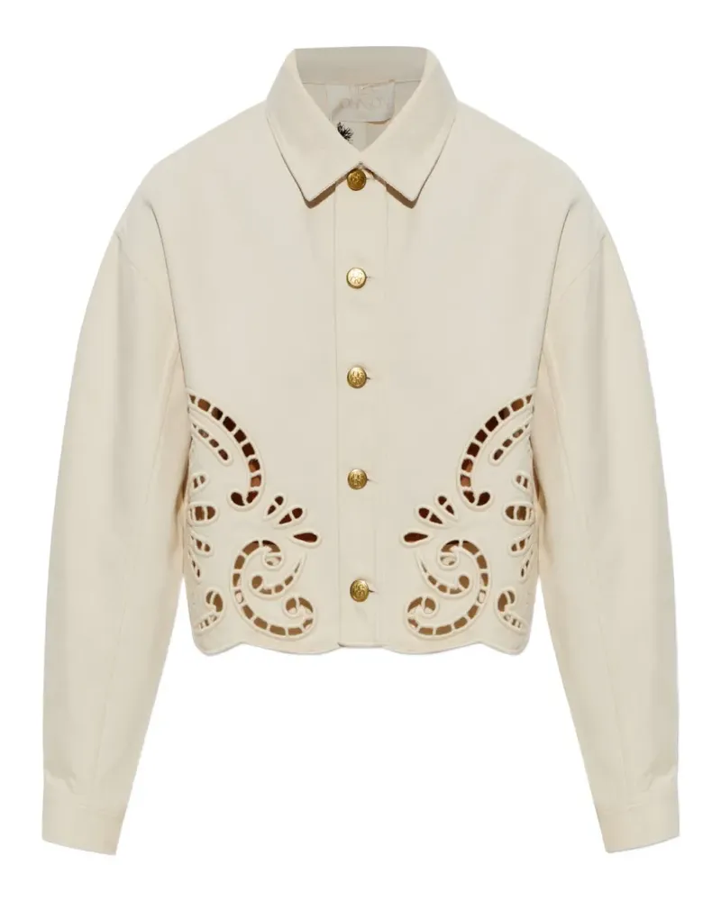 Ulla Johnson Bobbi Jeansjacke mit Cut-Out - Nude Nude