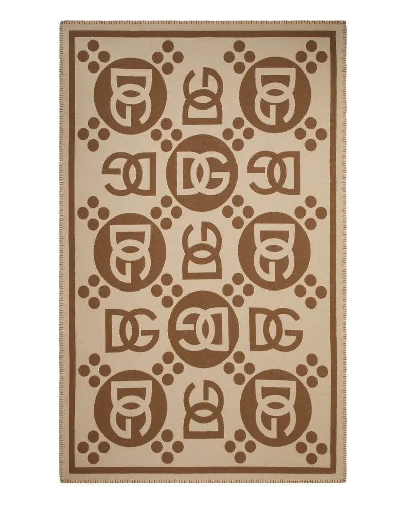 Dolce & Gabbana jacquard blanket - Nude Nude