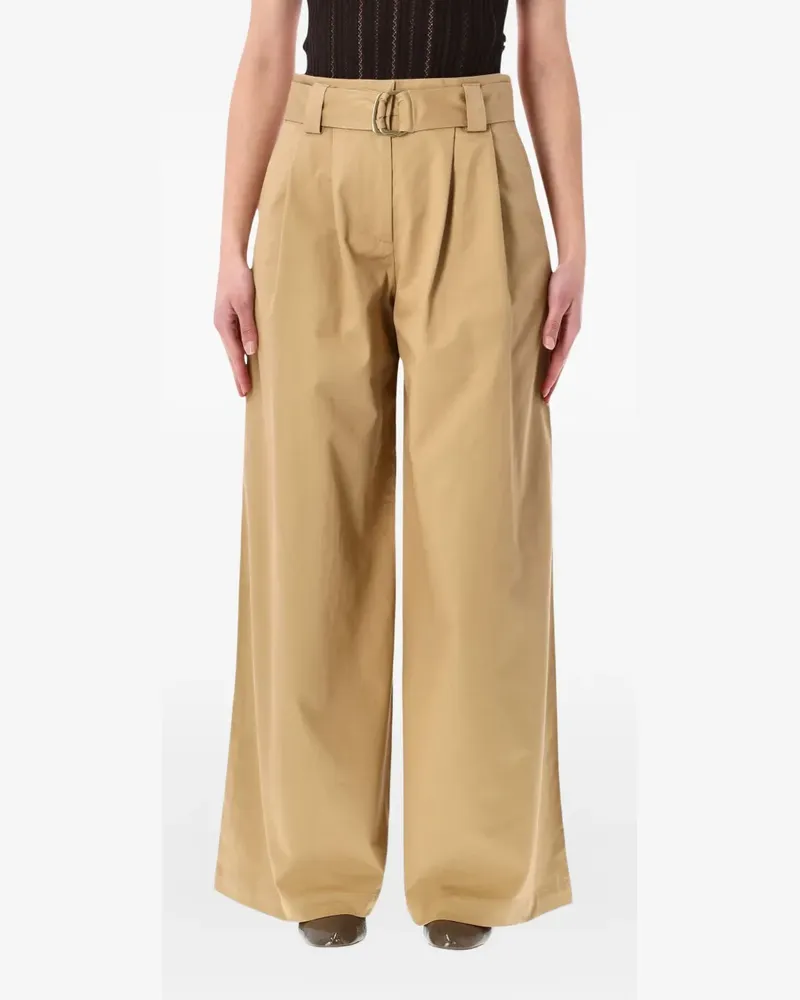 Sessùn Bundfaltenhose mit Gürtel - Nude Nude