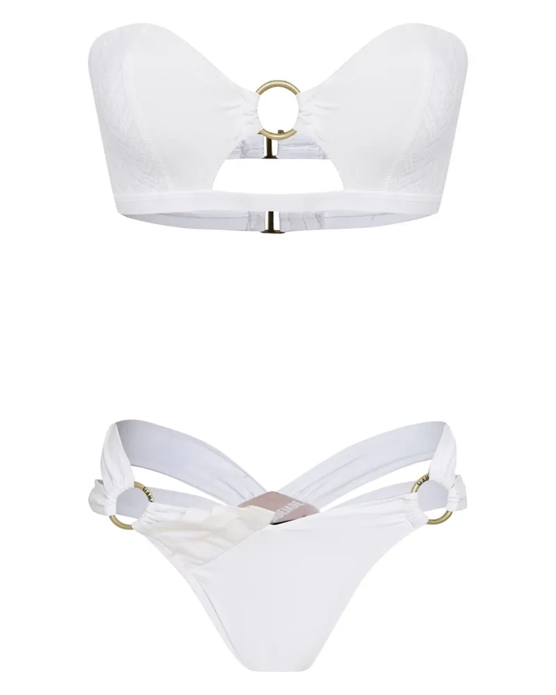 Amir Slama Bikini mit Ring - Weiß Weiß