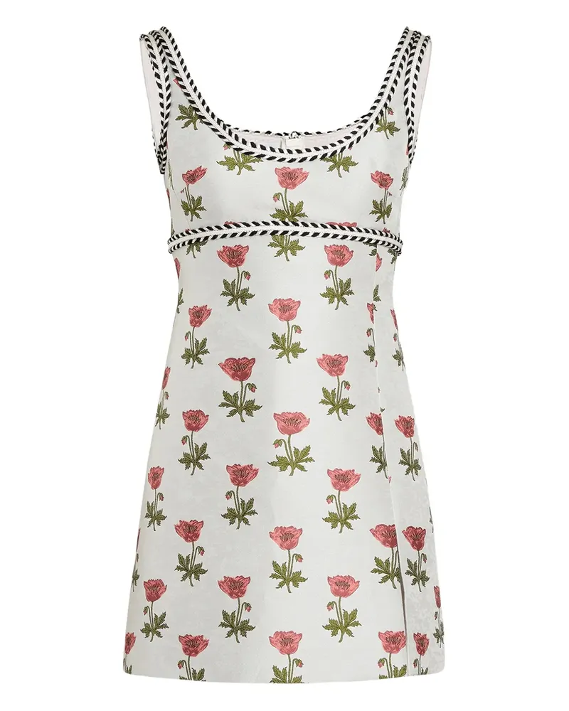 Giambattista Valli Minikleid mit Blumen-Print - Nude Nude