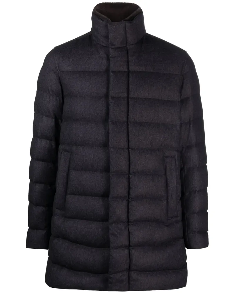 Herno Gefütterte Jacke mit Stehkragen - Grau Grau