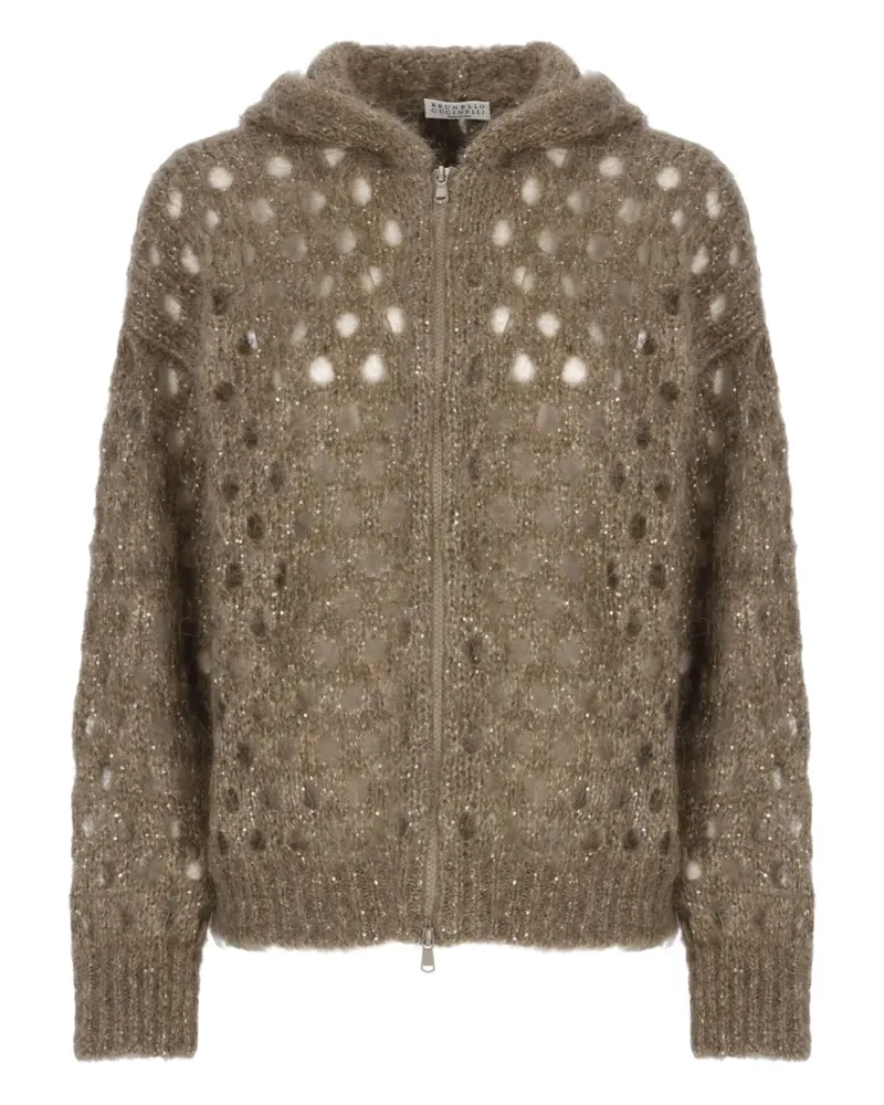 Brunello Cucinelli Cardigan mit Pailletten - Braun Braun