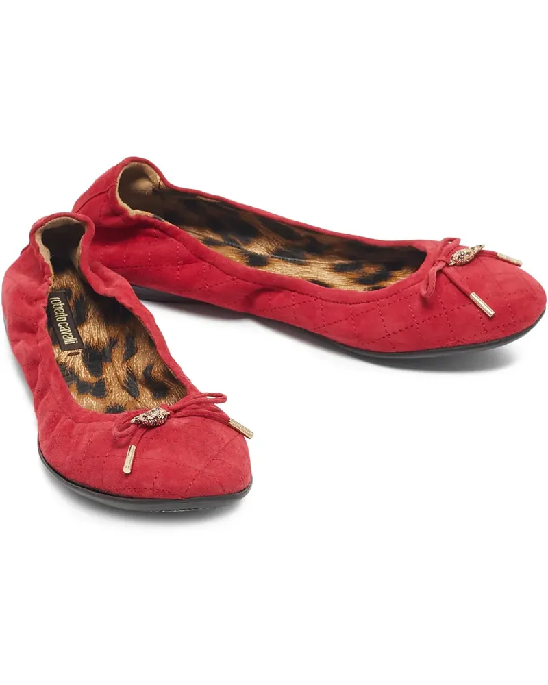 Roberto Cavalli scrunched ballet flats - Rot Rot