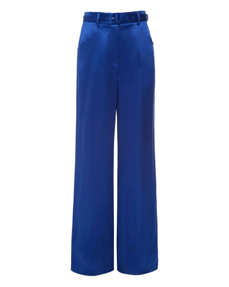 Gabriela Hearst Straight-Leg-Hose mit Gürtel - Blau Blau