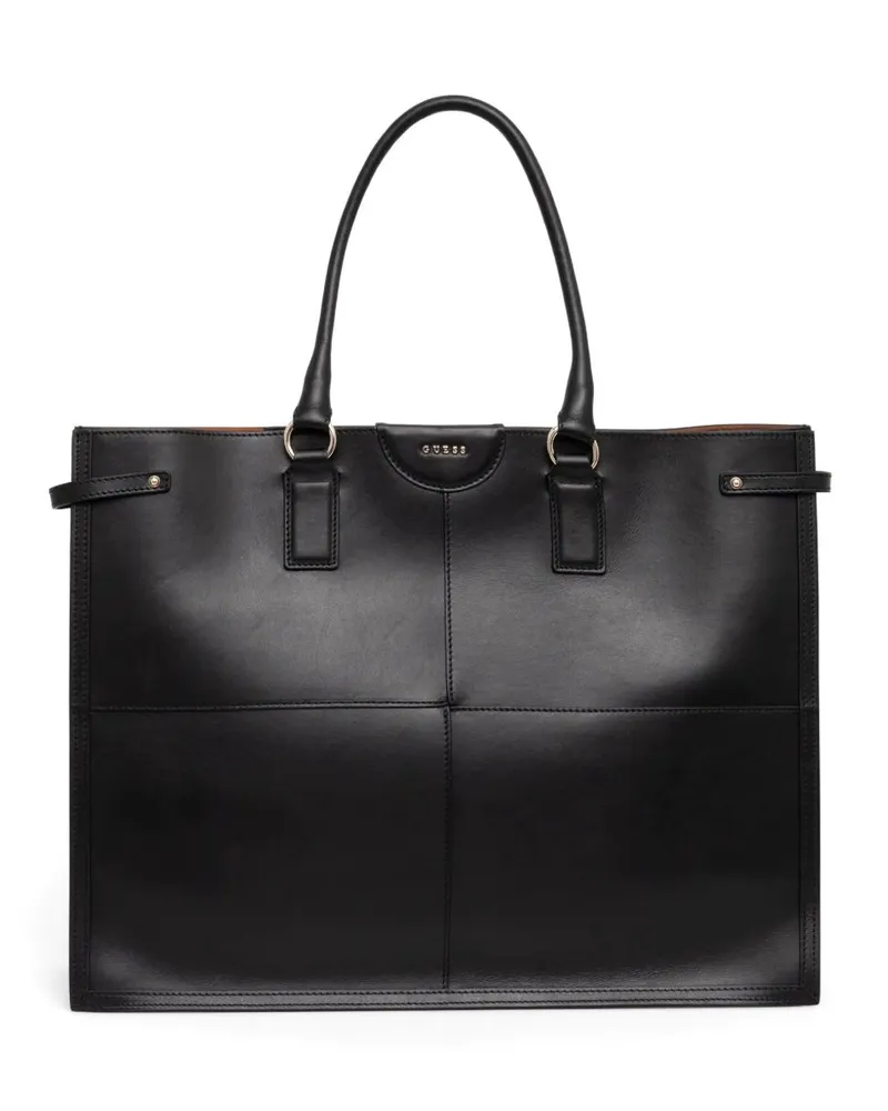 Guess Mittelgroße Isa Tote Bag - Schwarz Schwarz