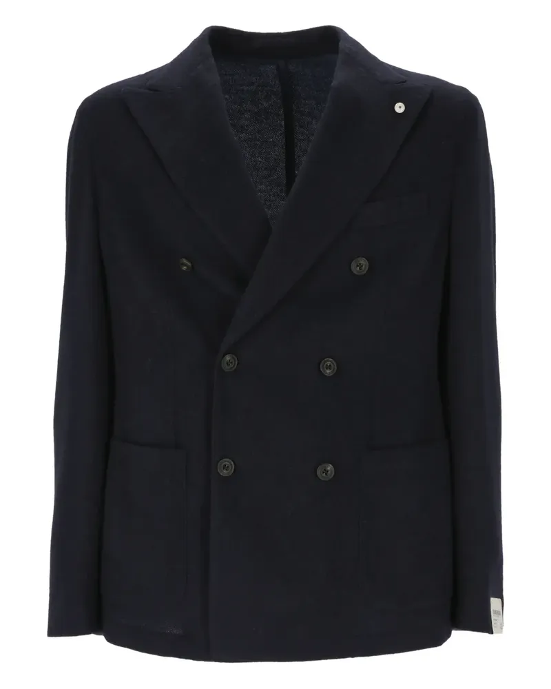 Luigi Bianchi Mantova double-breasted blazer - Blau Blau
