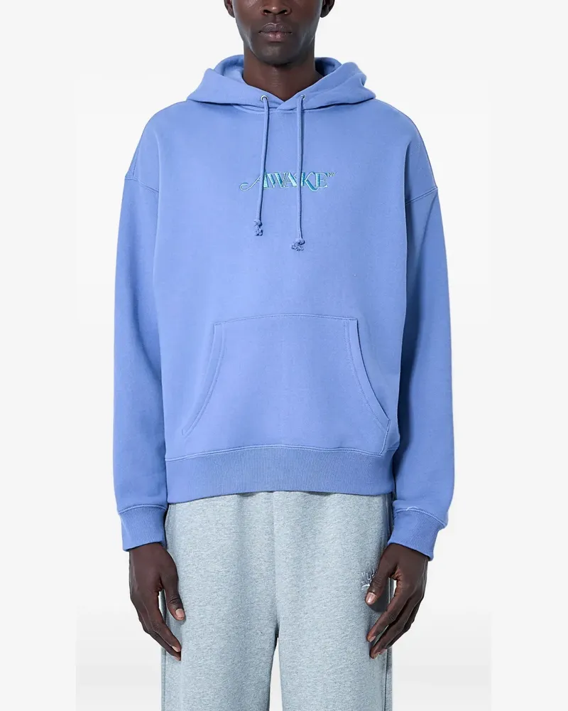 AWAKE NY Hoodie mit Logo-Stickerei - Blau Blau