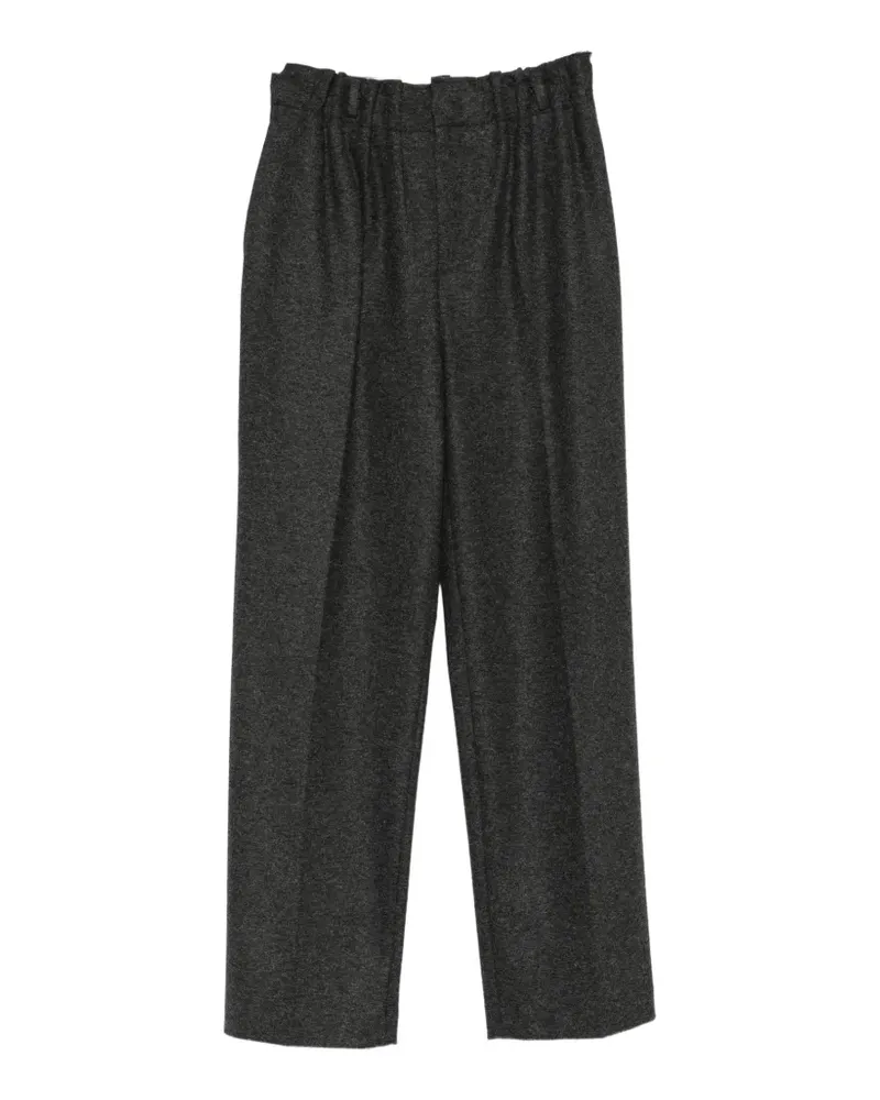 Drykorn Elide Wide-Leg-Hose mit Falten - Grau Grau