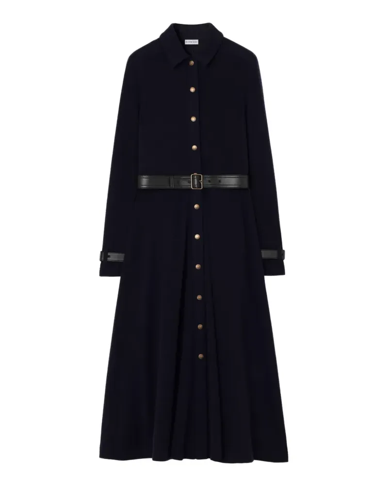 Burberry Hemdkleid aus Wolle - Blau Blau