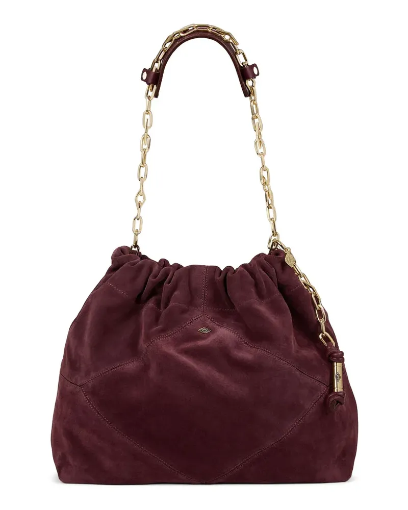 ba&sh Schultertasche mit Kettenriemen - Rot Rot
