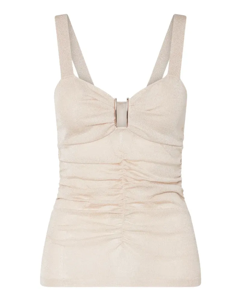 Liu Jo elegant Lurex® top - Nude Nude