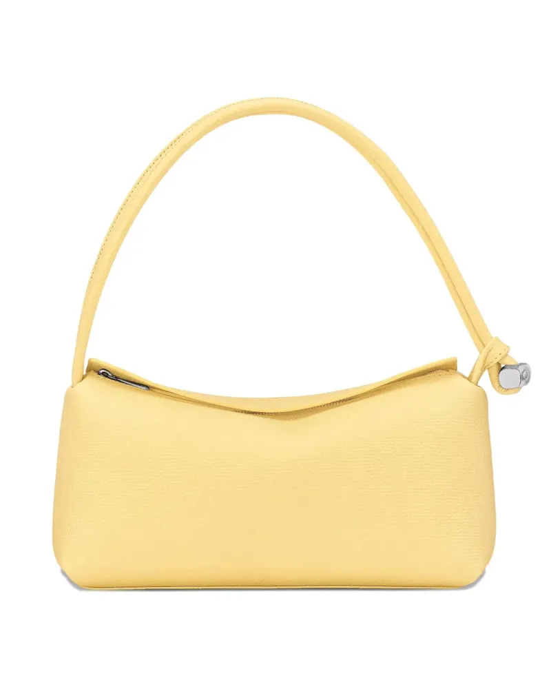 Longchamp Strukturierte Le Roseau Schultertasche - Gelb Gelb