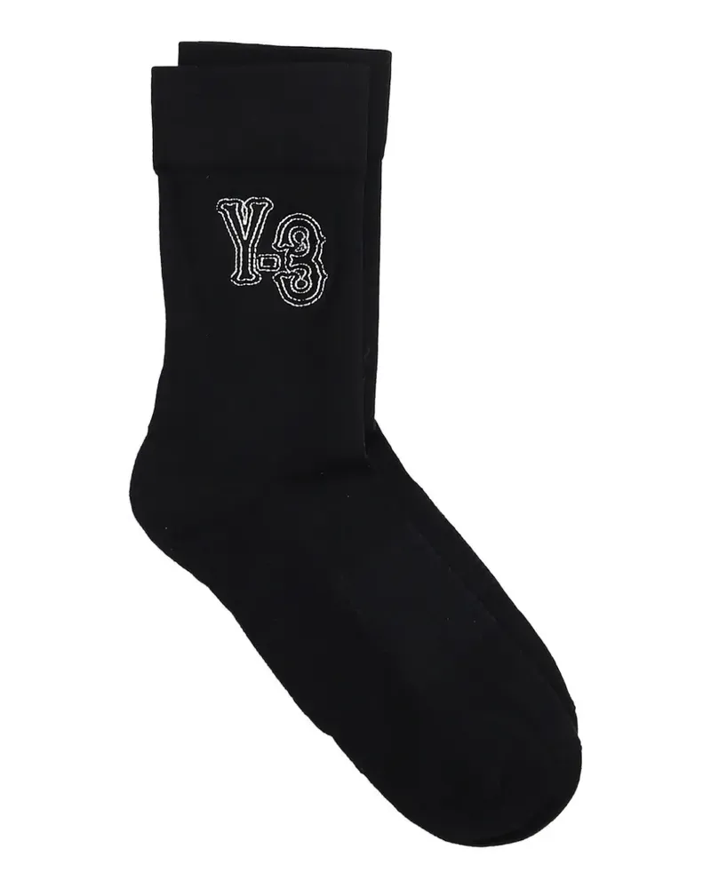 Y-3 Socken mit Logo - Schwarz Schwarz