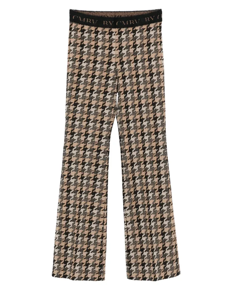 Cambio Hose mit Hahnentrittmuster - Nude Nude