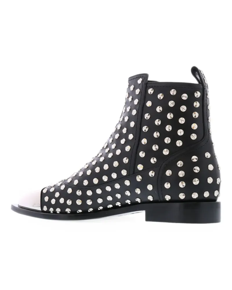 Alexander McQueen studded metal-toe boots - Schwarz Schwarz