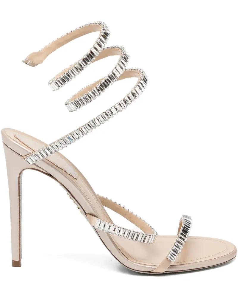 René Caovilla 105mm Cleo Spark heeled sandals - Nude Nude