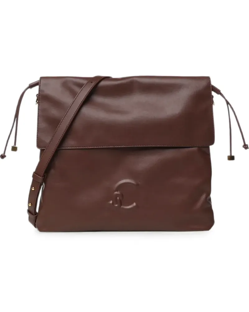 Coccinelle Schultertasche mit Logo-Prägung - Braun Braun