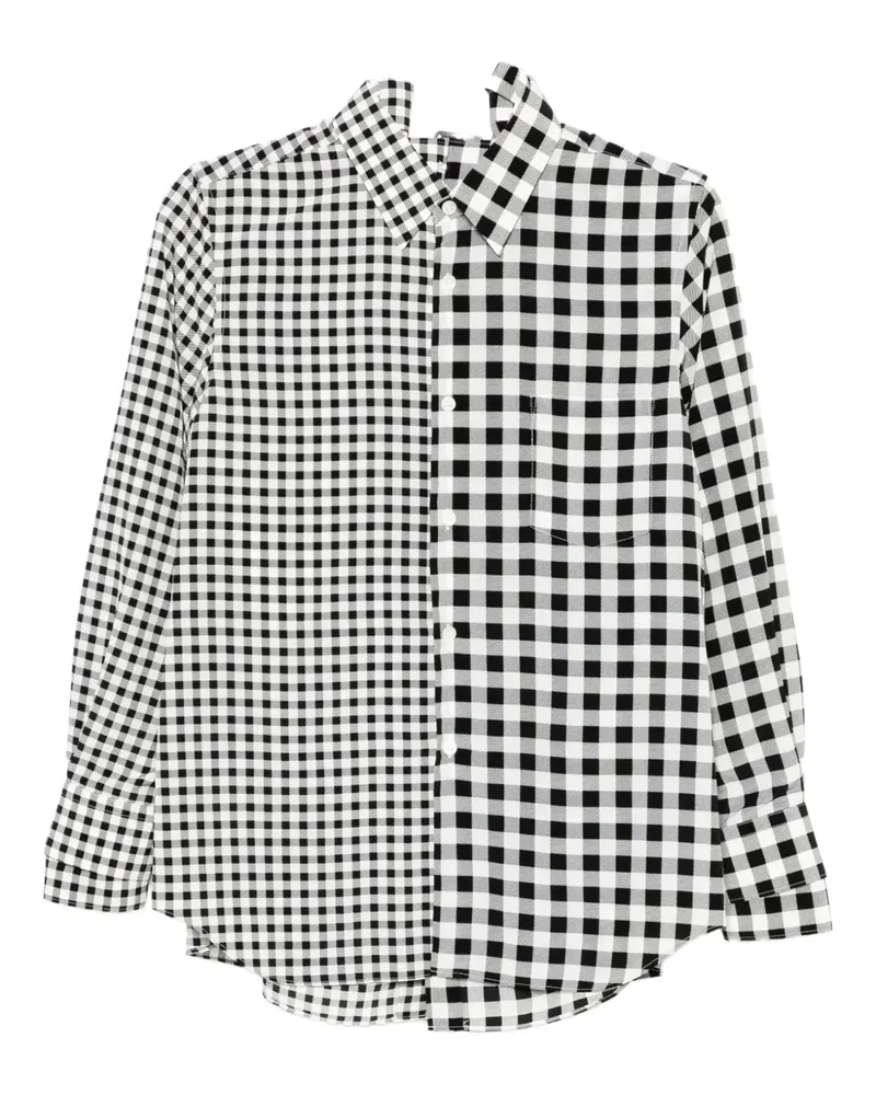 Comme des Garçons checked shirt - Schwarz Schwarz