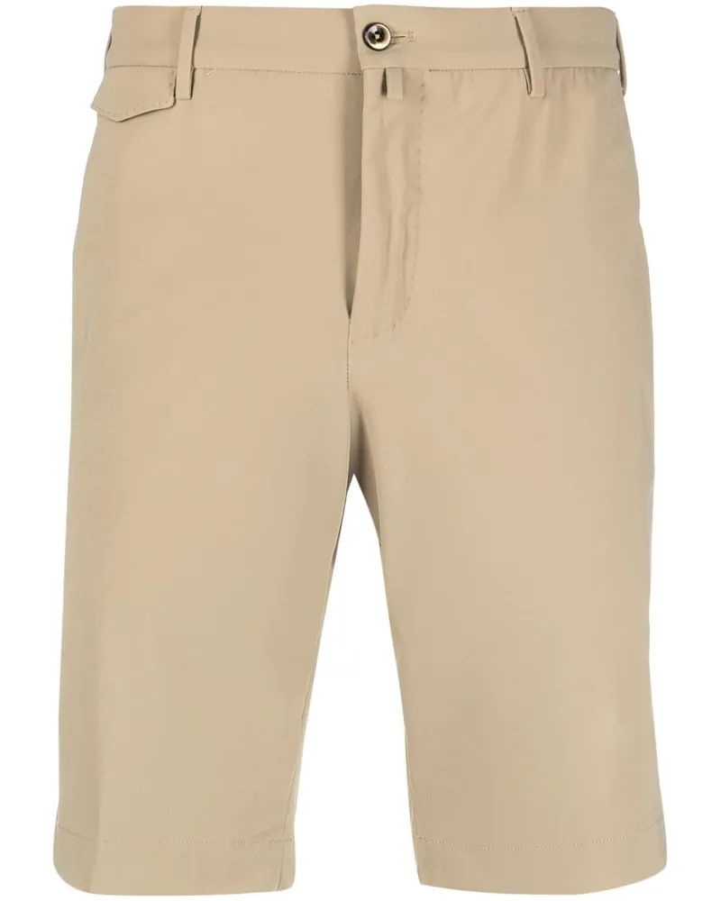 PT TORINO Schmale Chino-Shorts - Nude Nude
