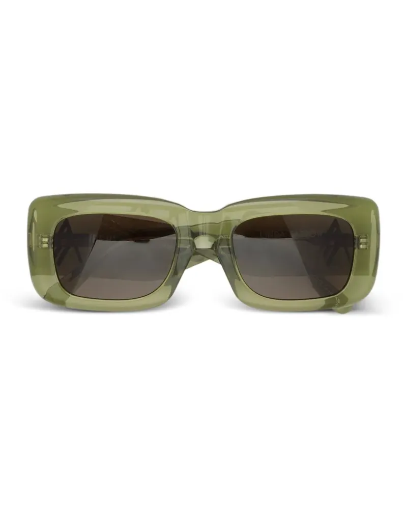 ATTICO x Linda Farrow Marfa rectangular-frame sunglasses - Grün Grün