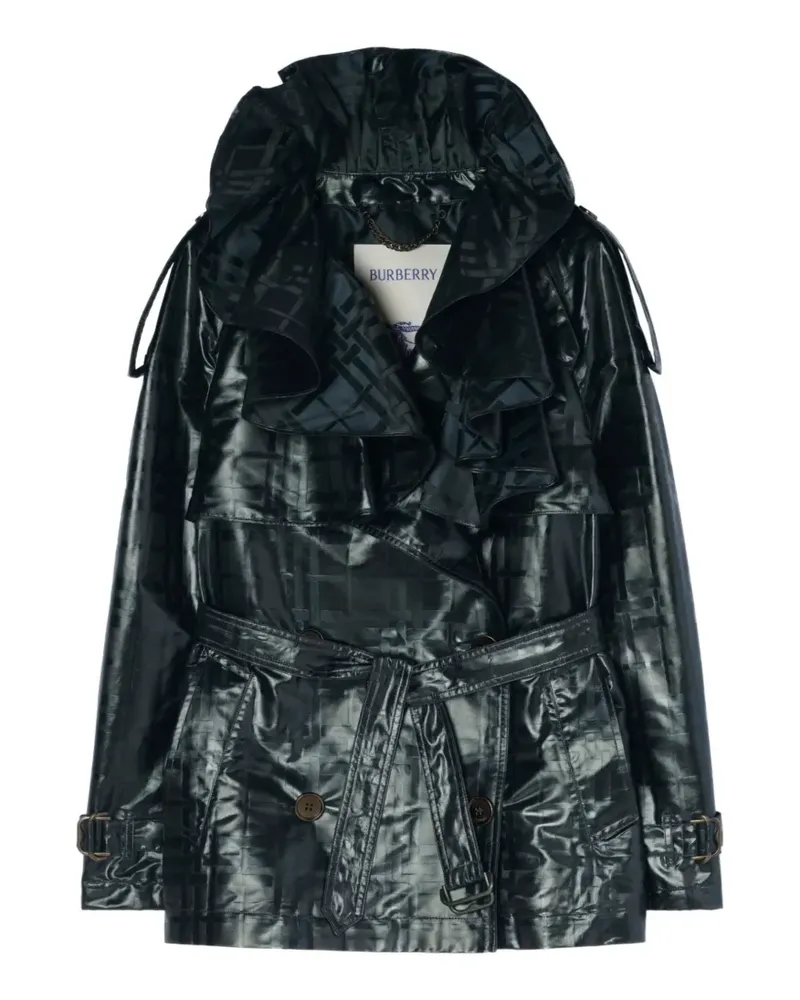 Burberry Jacke mit Karomuster - Schwarz Schwarz