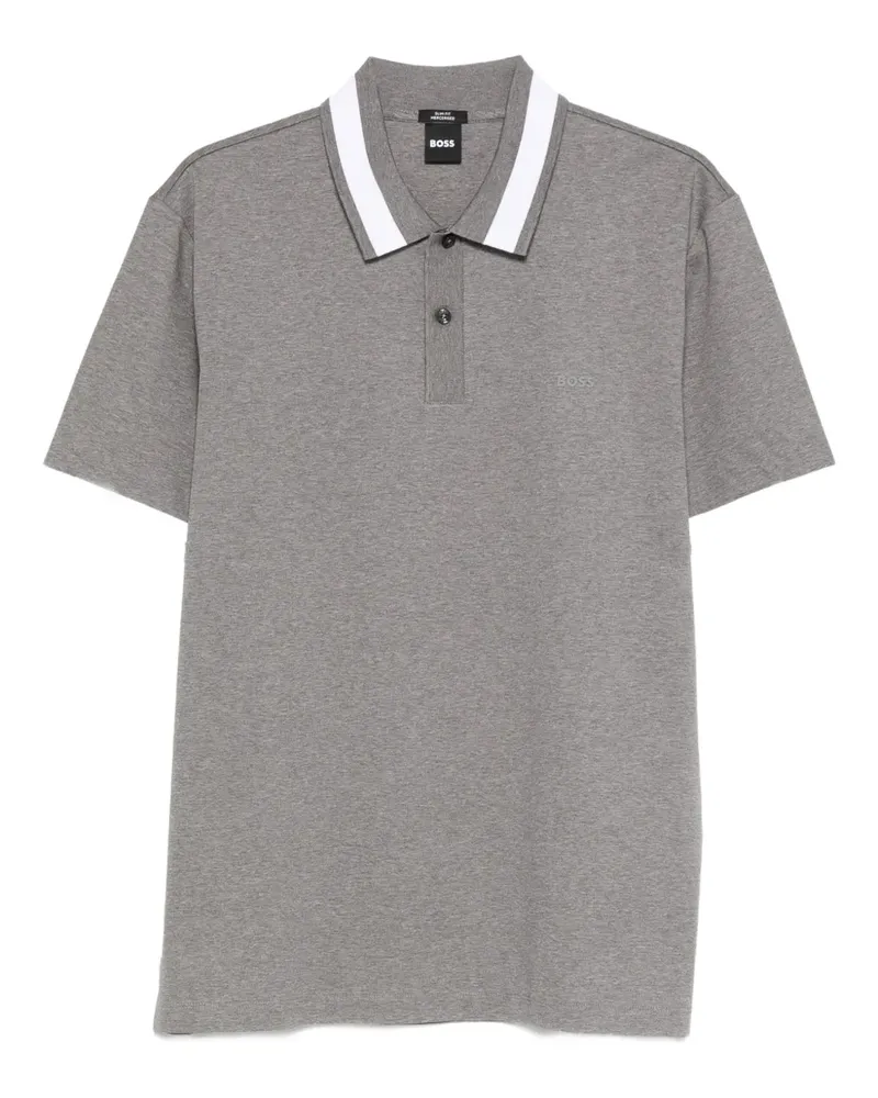 HUGO BOSS mercerised polo shirt - Grau Grau