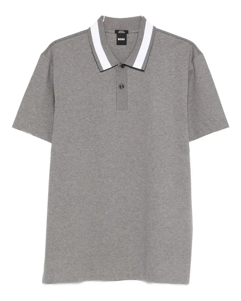 HUGO BOSS mercerised polo shirt - Grau Grau