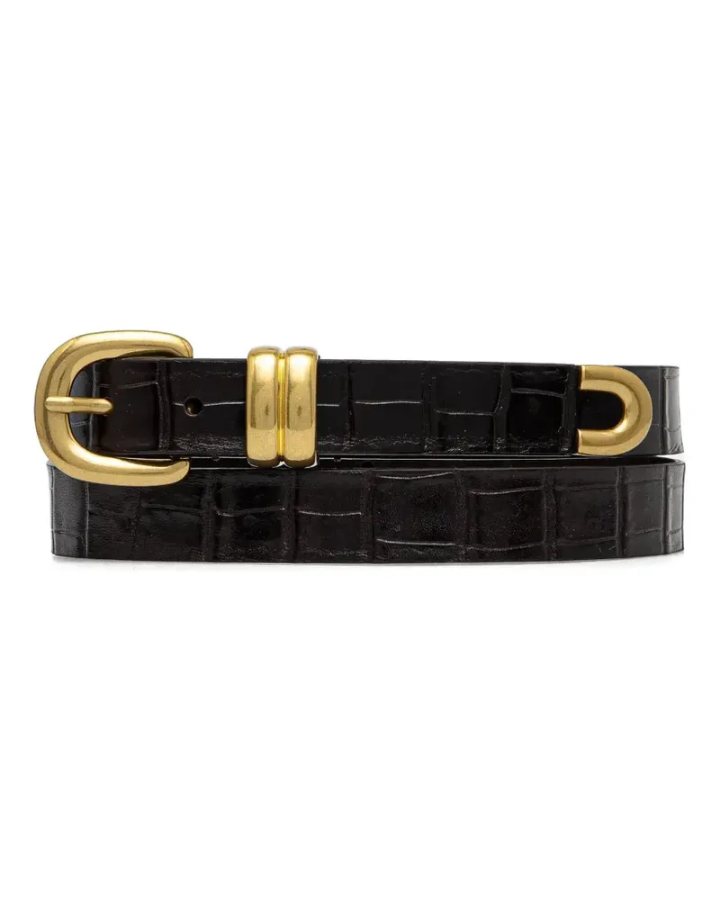 By Malene Birger Gürtel aus Leder - Schwarz Schwarz