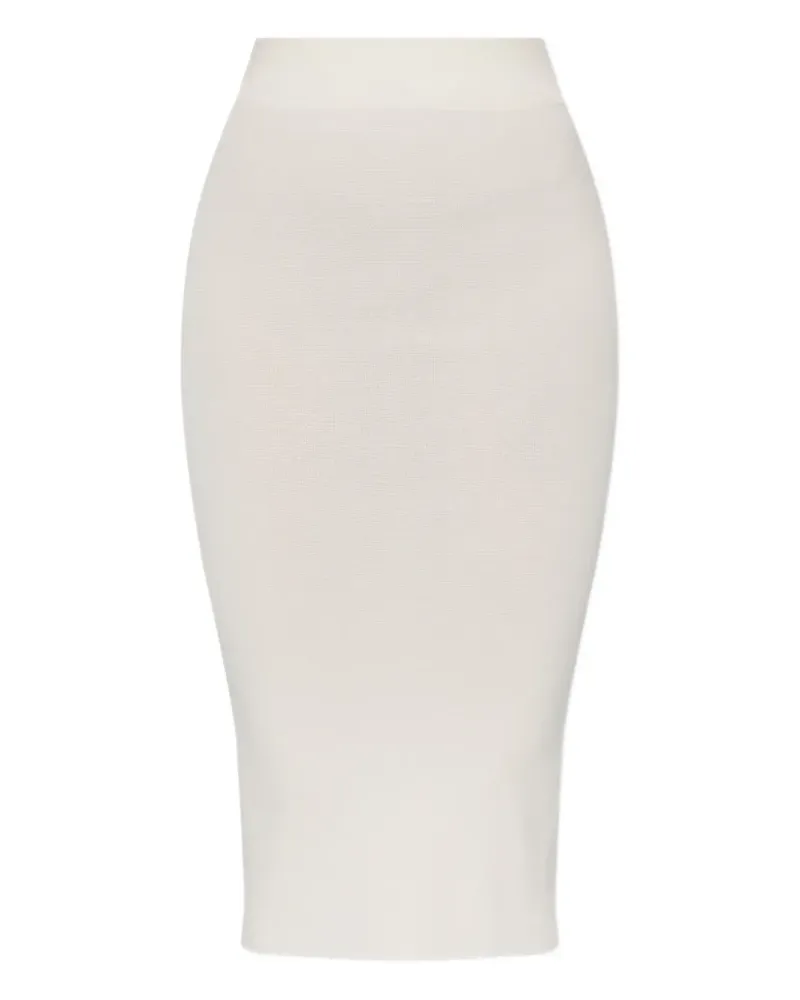 Entire Studios ribbed midi skirt - Nude Nude