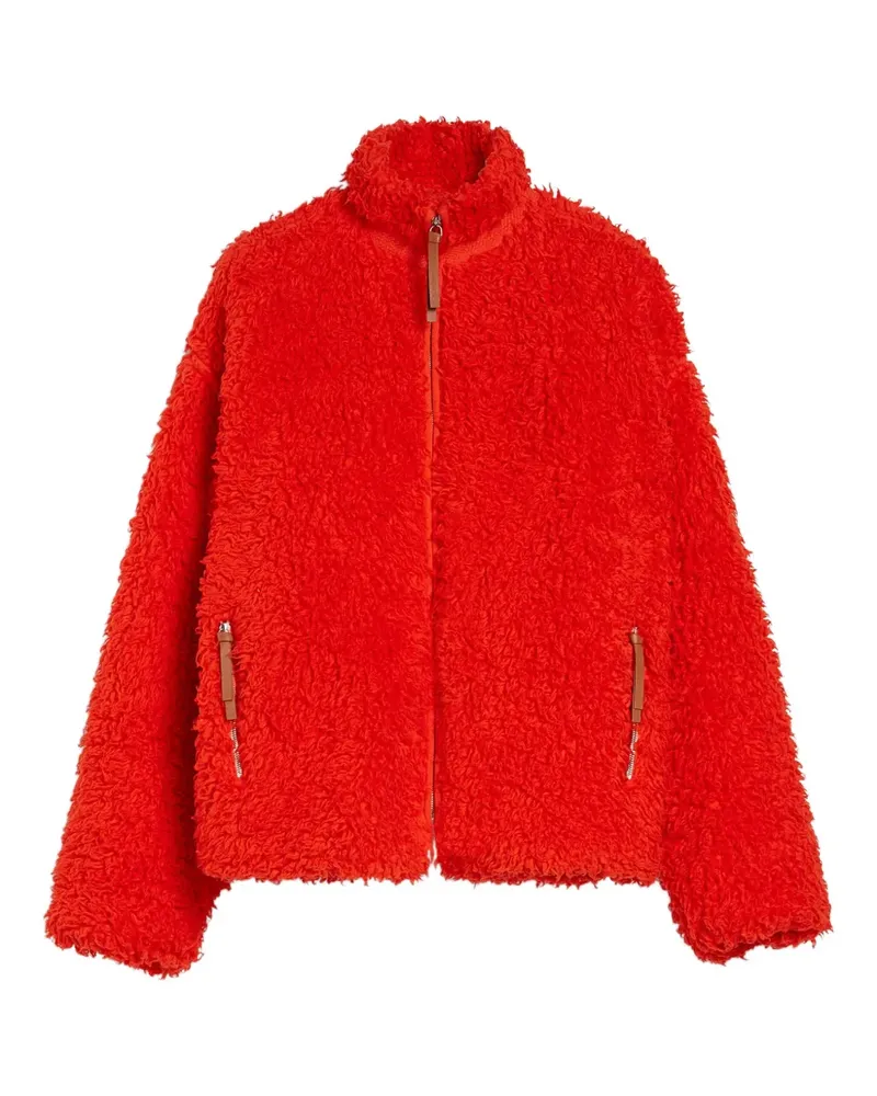 Jil Sander Fleecejacke aus Baumwolle - Rot Rot