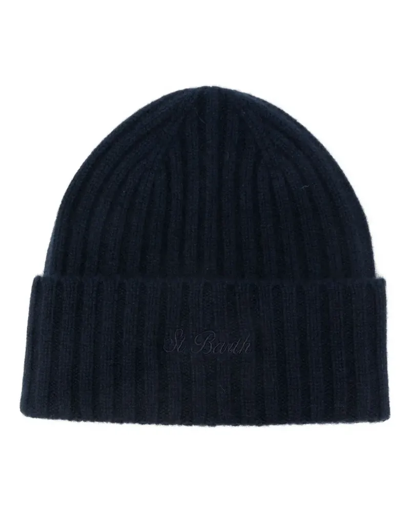 MC2 Saint Barth Wengen Beanie aus Kaschmir - Blau Blau