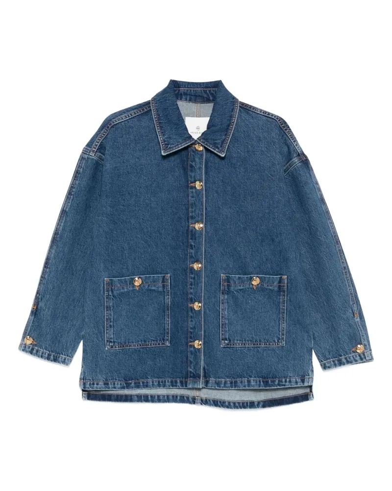 Anine Bing Geknöpfte Jeansjacke - Blau Blau