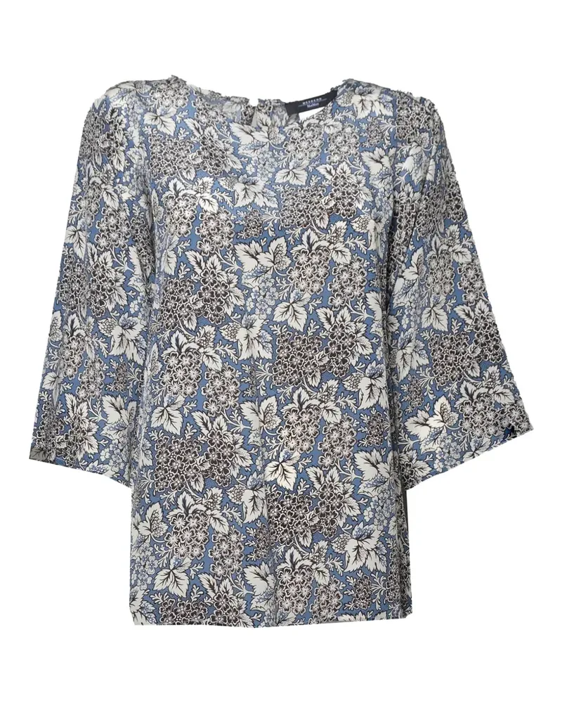Max Mara floral-print blouse - Blau Blau
