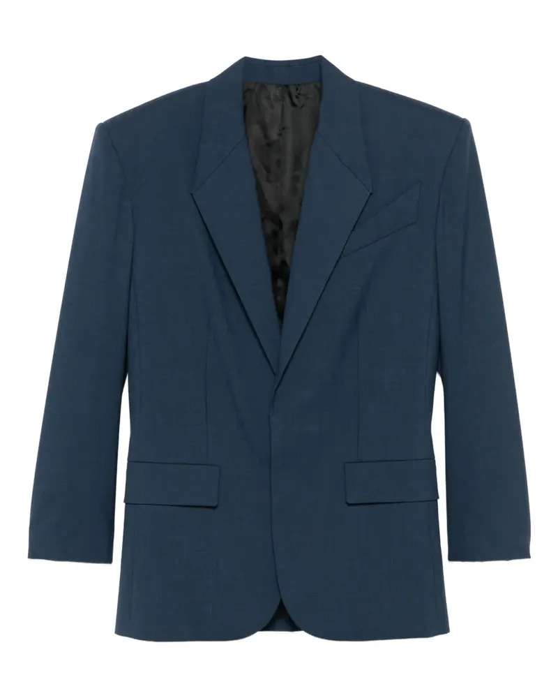 Thierry Mugler Einreihiges Sakko - Blau Blau