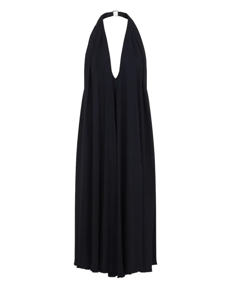 Jacquemus Midikleid mit Neckholder - Schwarz Schwarz