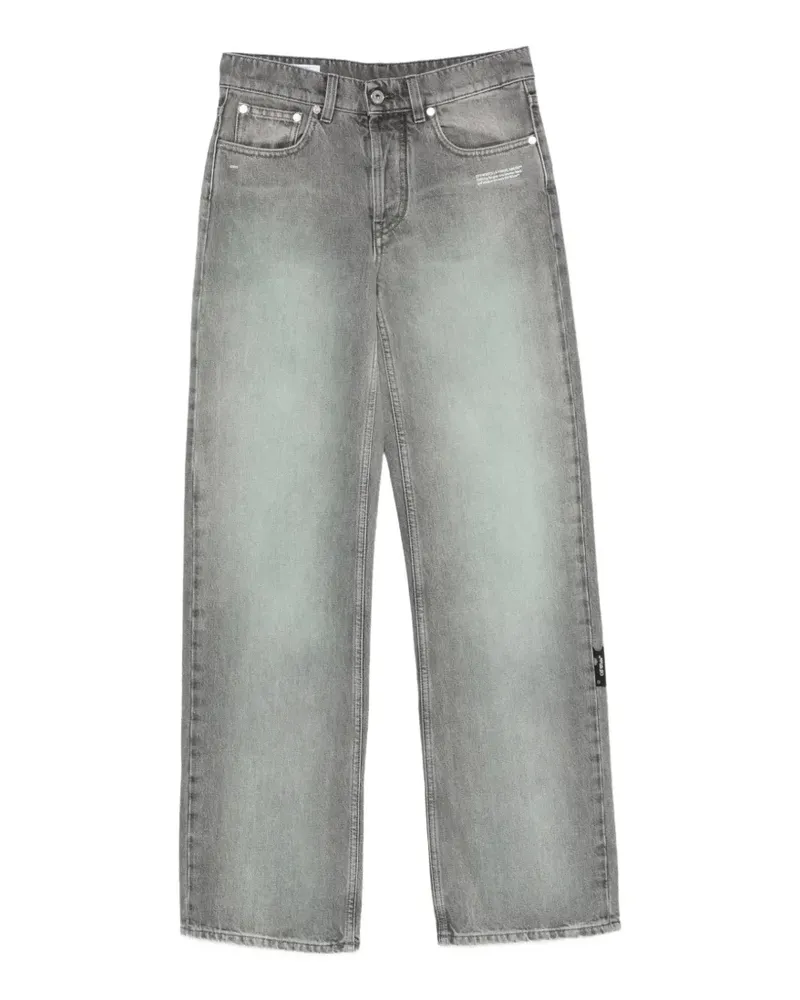 OFF-WHITE Jeans mit Logo-Patch - Grau Grau