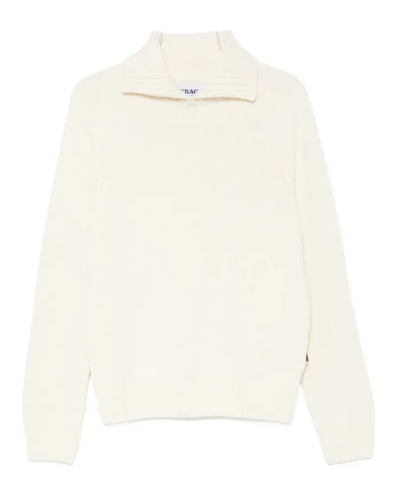 Sebago ribbed-knit high-neck sweater - Nude Nude