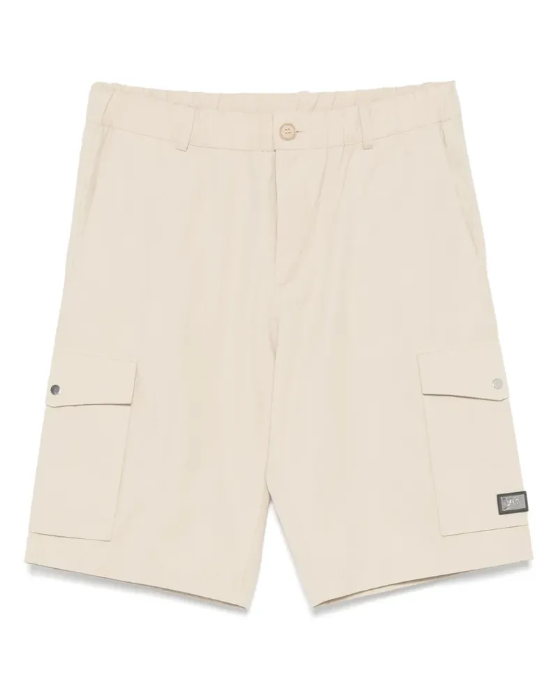 Karl Lagerfeld Shorts mit Logo-Schild - Nude Nude
