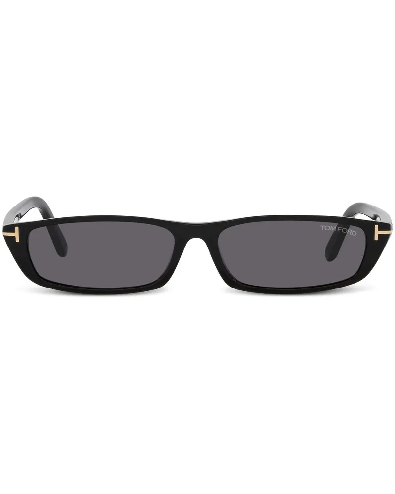 Tom Ford Eckige Alejandro Sonnenbrille - Schwarz Schwarz